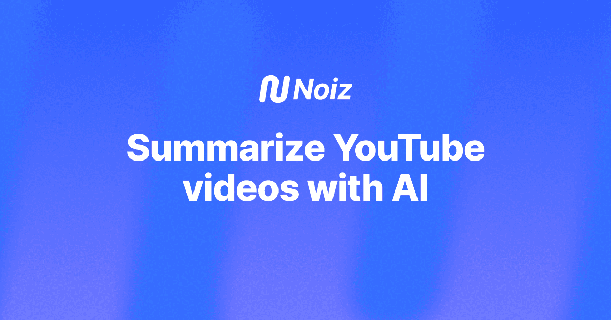 Screenshot of Noiz website